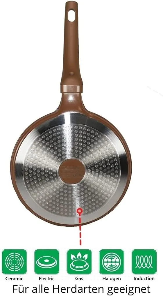 Poêle à crêpes à induction CHEFFINGER - Ø 24 cm - Revêtement marbre