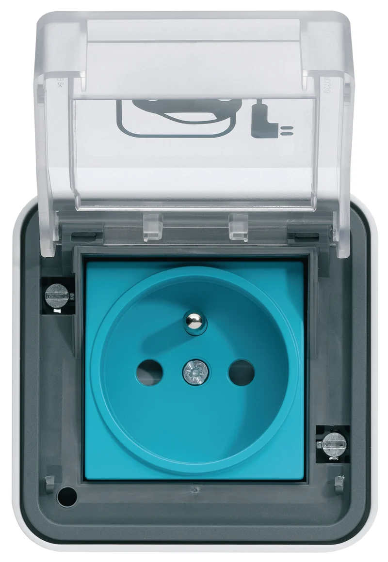 Kit prise de recharge renforcée Hager Witty + Disjoncteur - 3,7 kW