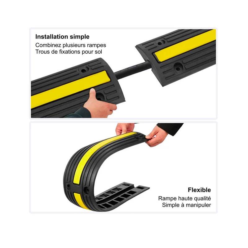 Rampe de protection pour câble de voiture électrique