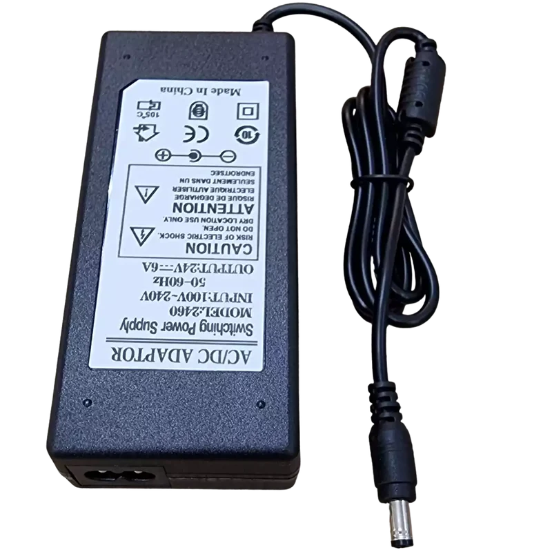 Alimentation 24V 6A 144W fiche 5.5 x 2.5mm
