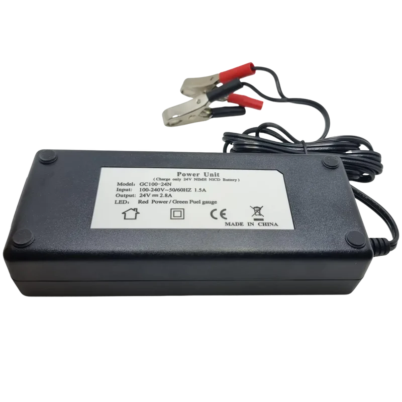 Chargeur NiMH NiCd 24V 20S 2.8A Delta V avec pinces crocodile