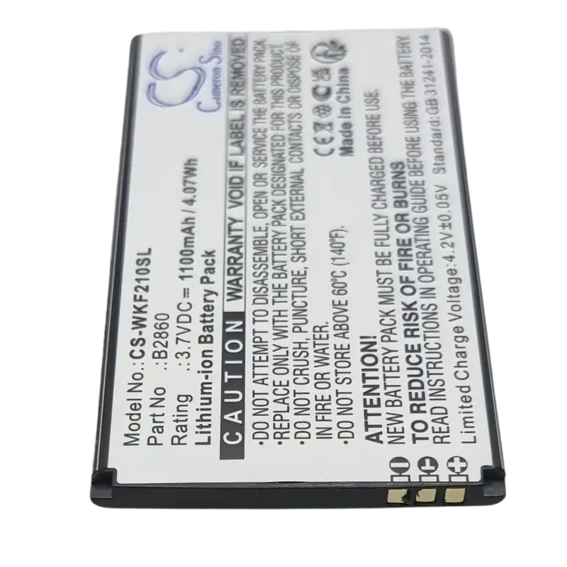 Batterie Wiko F200 3.7V 1100mAh Li-ion compatible B2860