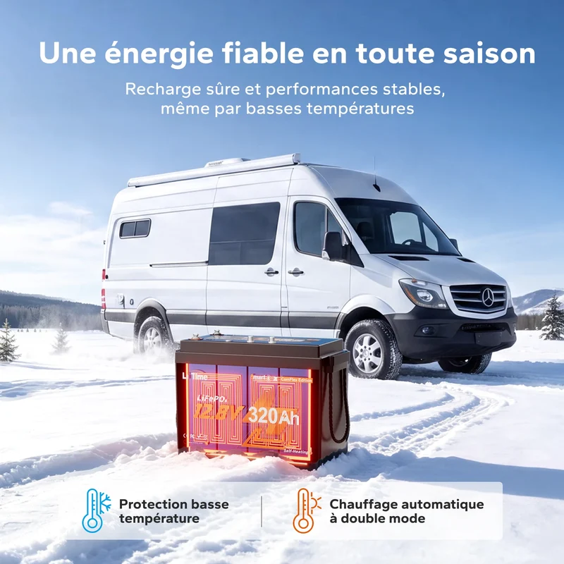 【Nouvauté】Batterie LiFePO4 intelligente LiTime 12V 320Ah CAN & RS485 ComFlex | Intégration Victron, RV-C & NMEA 2000