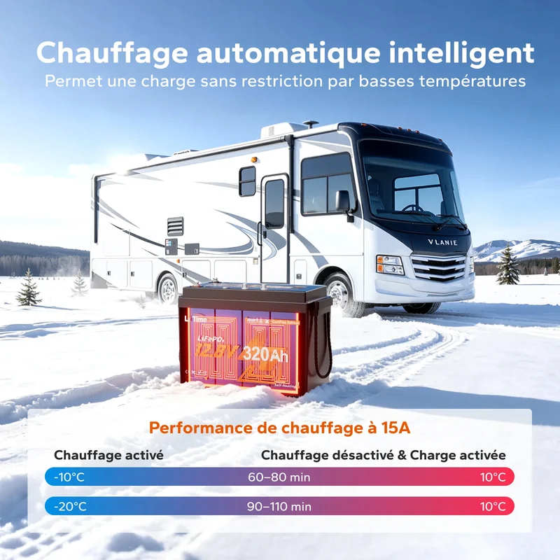 【Nouvauté】Batterie LiFePO4 intelligente LiTime 12V 320Ah CAN & RS485 ComFlex | Intégration Victron, RV-C & NMEA 2000