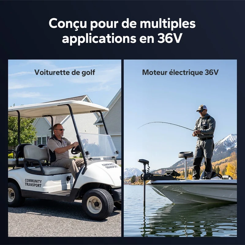 【Nouveauté】LiTime Chargeur LiFePO₄ 36V 15A avec protection étanche IP66