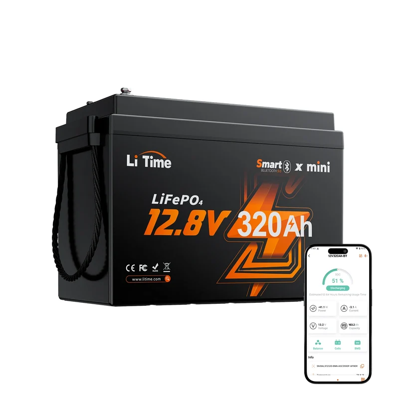 【Nouveauté】Batterie LiFePO4 12V 320Ah W190 avec Bluetooth pour camping-car, installation sous siège