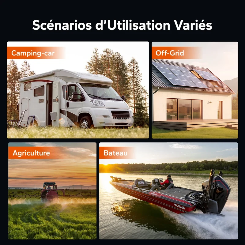 【Nouveauté】Batterie LiFePO4 12V 320Ah W190 avec Bluetooth pour camping-car, installation sous siège
