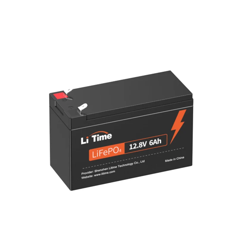 LiTime 12V 6Ah Batterie LiFePO4 avec BMS 6 A, 76,8 W, plus de 4 000 cycles profonds