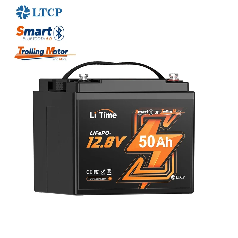 12V 50Ah Batterie au lithium Bluetooth pour bateaux à moteur électrique