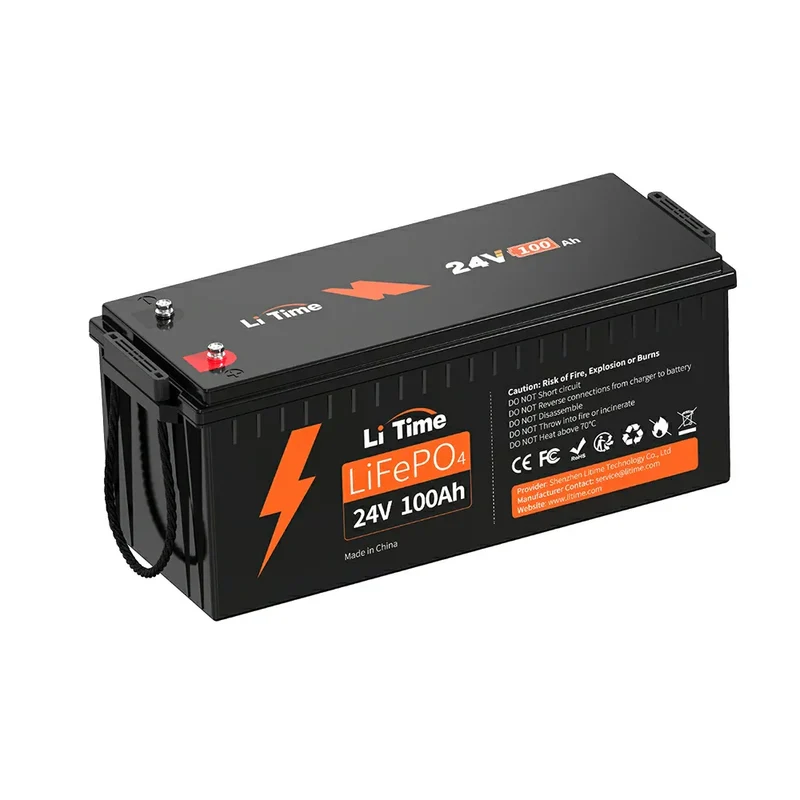 LiTime 24V 100Ah Batterie Lithium pour Moteur et Camping-car