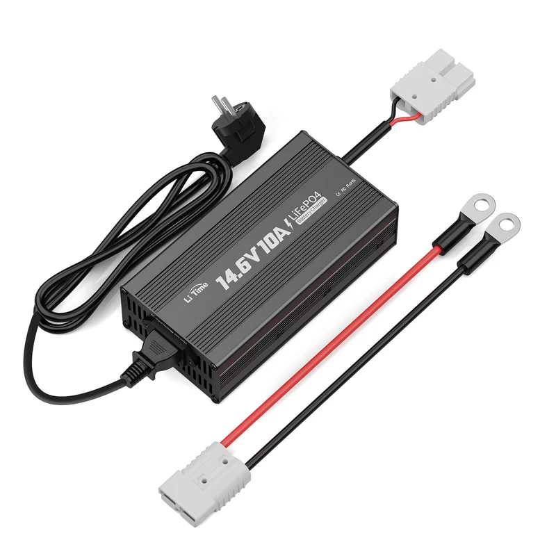 LiTime Chargeur 12V 10A pour Batteries LiFePO4
