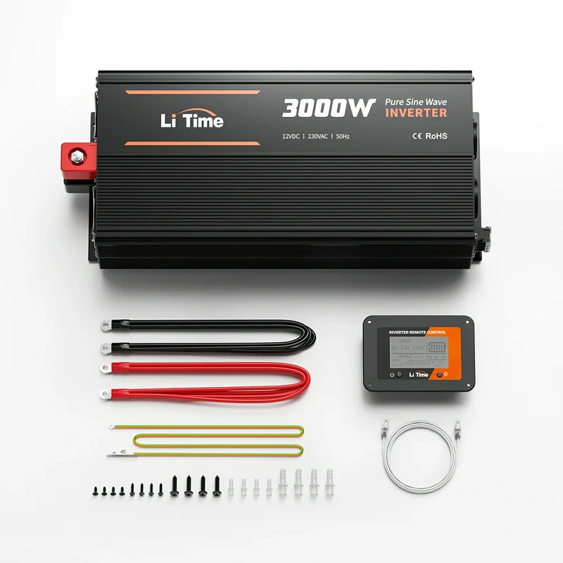 LiTime Convertisseur 3000W Onda Sinusoidale Pura 12V a 230V CA