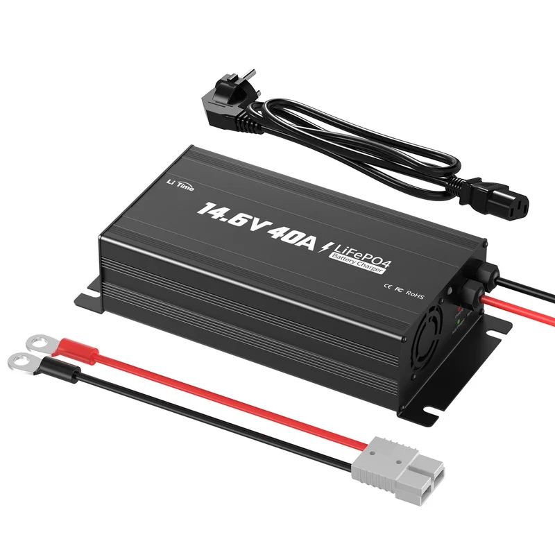 LiTime Chargeur 12V 40A pour batterie LiFePO4