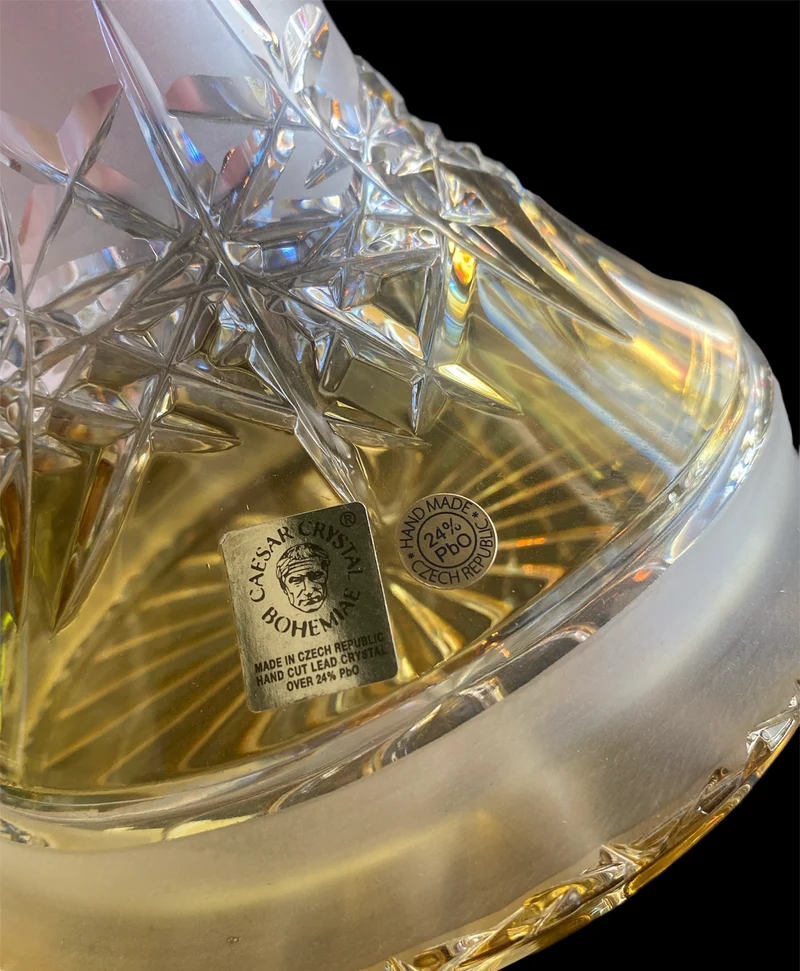 Vase Caesar Crystal Hoarfrost Up - Cristal de Bohême 19cm