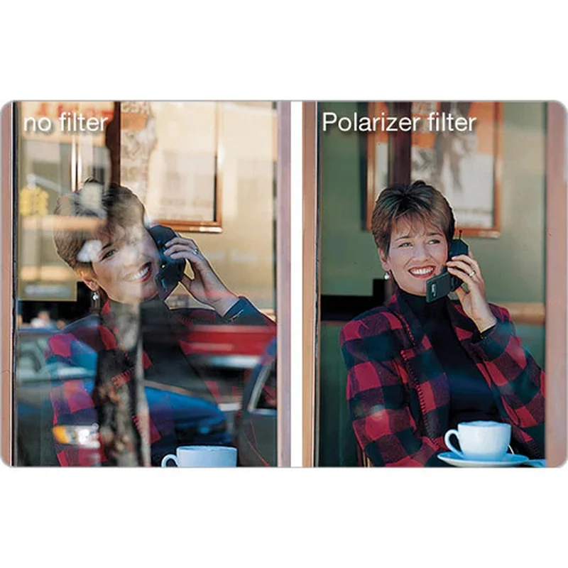 Filtre polarisant linéaire à filetage grossier Tiffen 105 mm pour faible luminosité
