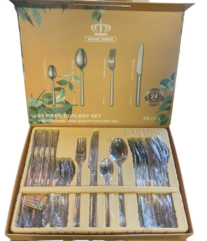 Set de couverts en inox 24 pièces