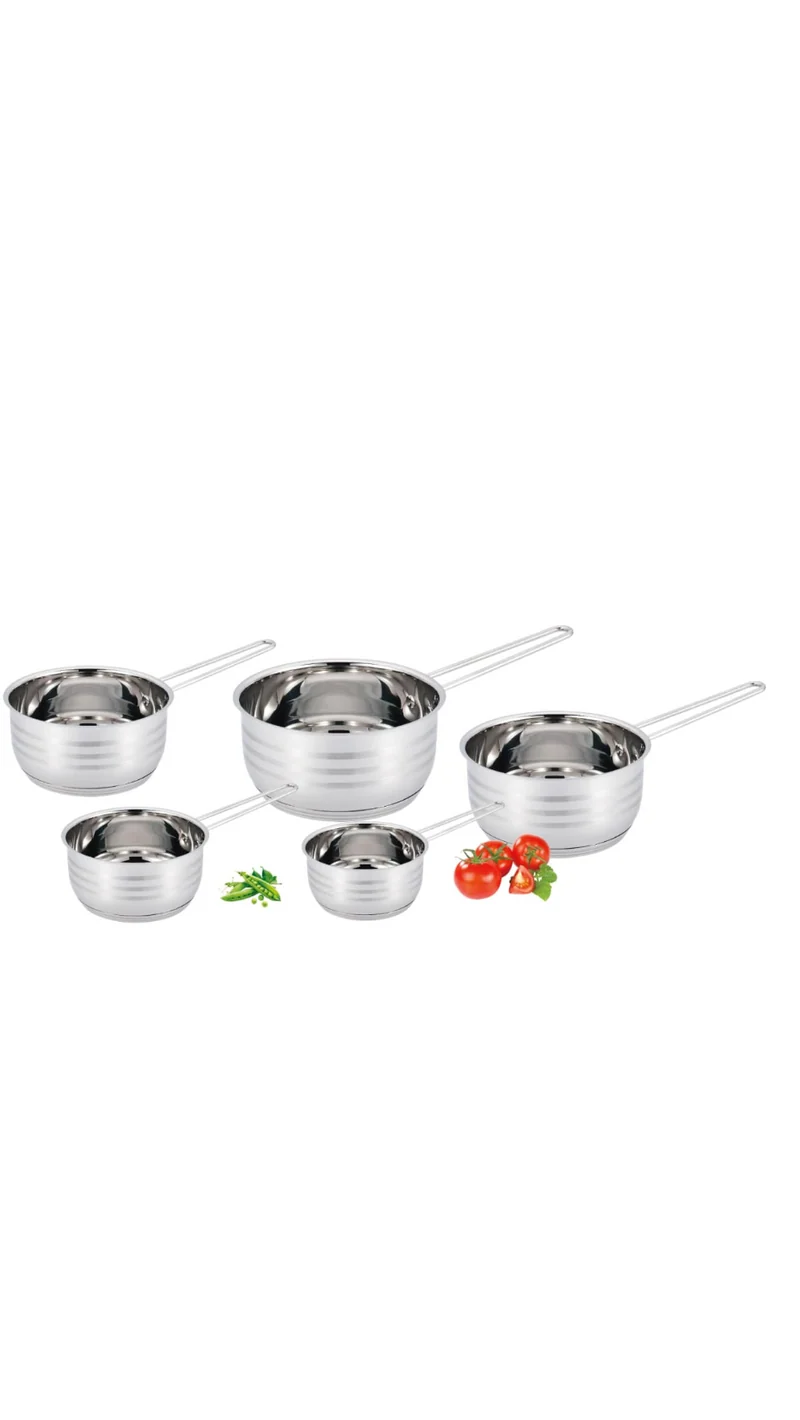 SET 5 casseroles inox empilables