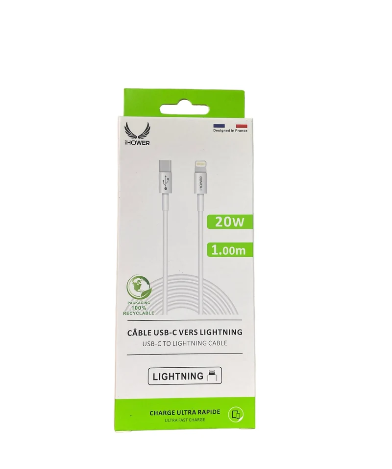 Câble USB-C vers lightning