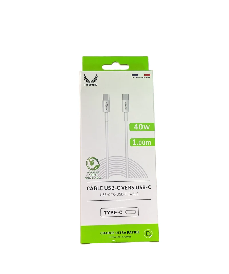 Cable USB-C vers USB-C