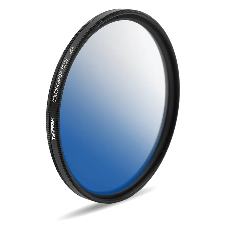Filtre bleu de couleur graduée
