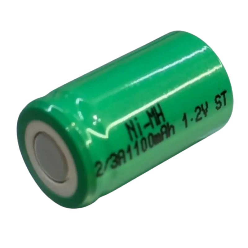 Accu NiMH 1.2V 1100mAh 2/3A standard – Batterie rechargeable plots plats assemblage batterie