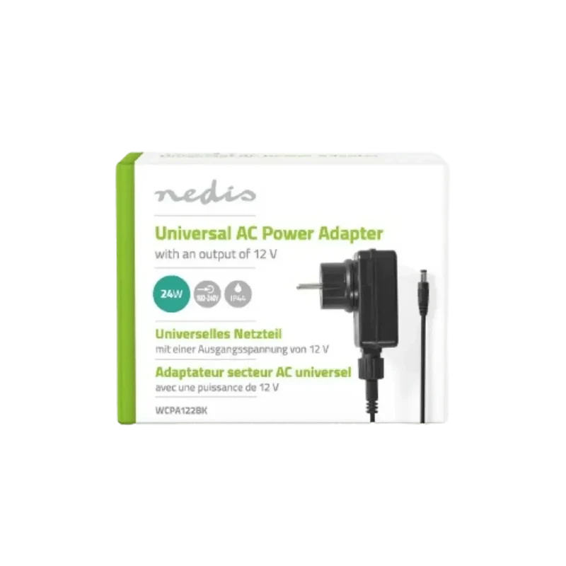 Adaptateur mural AC/DC 220v 12V 2A pour guirlandes lumineuses, caméras etc..