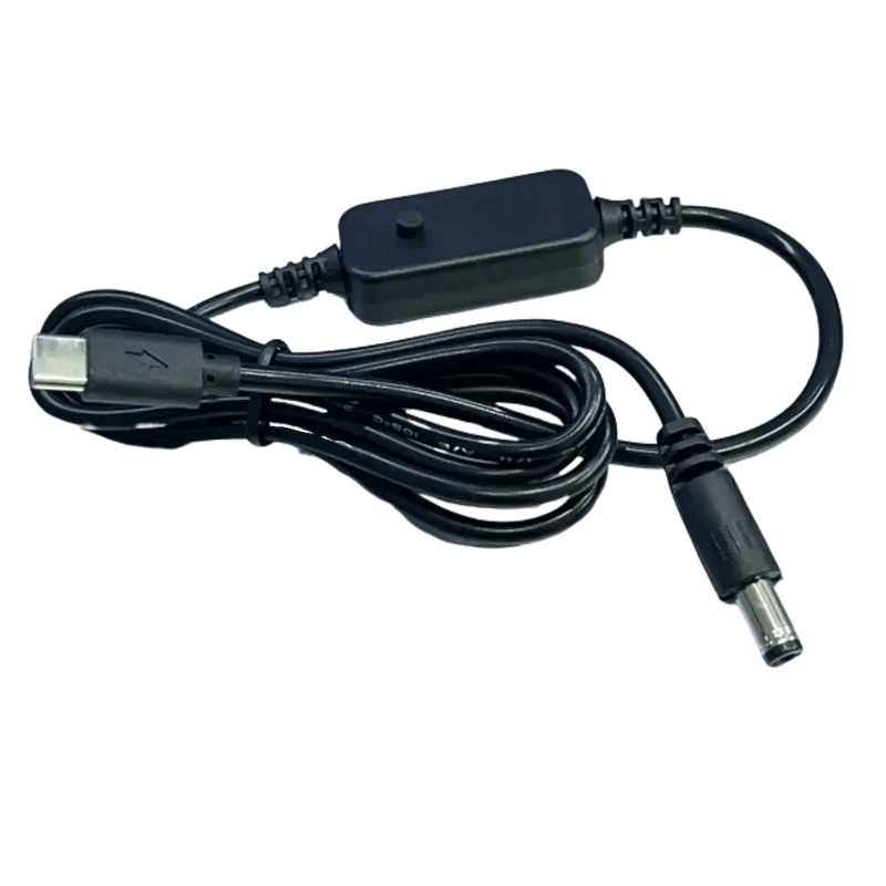 Câble USB-C vers 5.5x2.1mm 5V, 9V, 12V, 15V, 20V