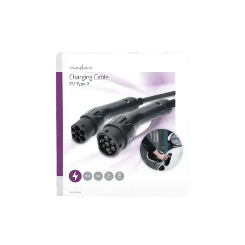 Câble pour véhicule électrique - Type 2 - 16A - 11000W - 3 phases - 5M