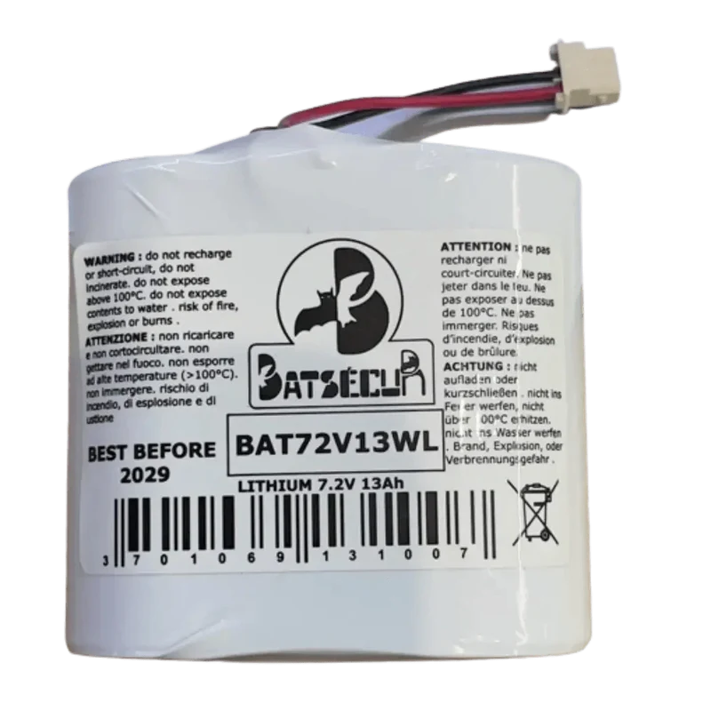 Pile Lithium 7.2V 13Ah BAT72V13WL Tecnoalarm Li-SOCl2