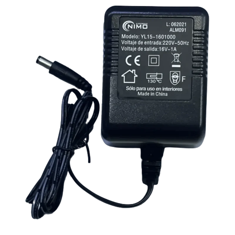 Adaptateur ac/ac 16vac 1000mA 16w fiche 5.5x2.1mm