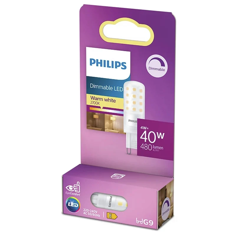 PHILIPS - Capsule - G9 - 40 W - 480 Lumen - 2700 K - Frosted - Capsule - Dimmable