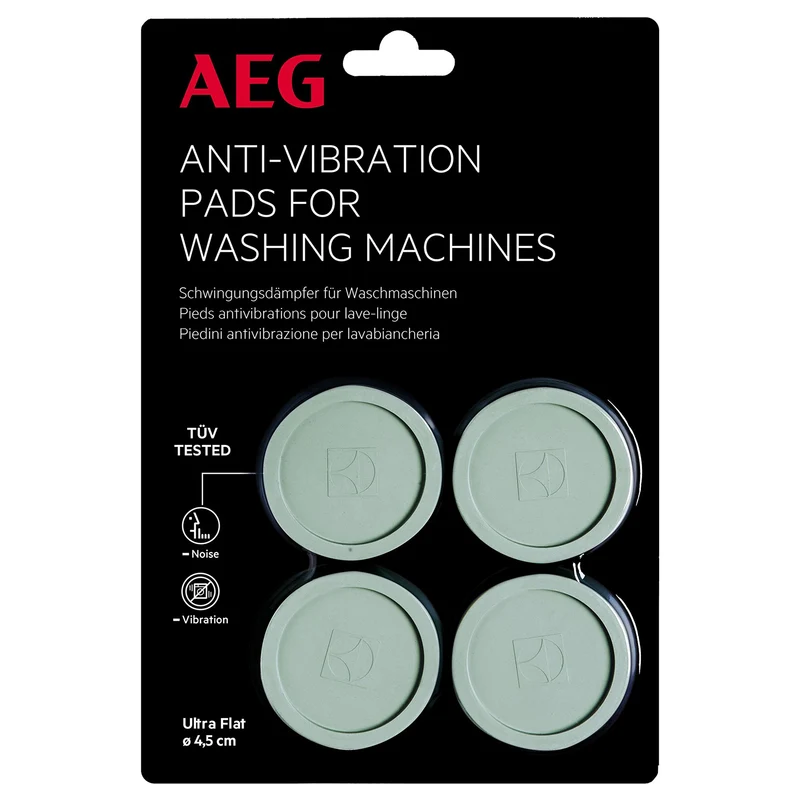 AEG - Patins anti-vibrations - A4WZPA02 - Ronds - Blancs - Lot de 4