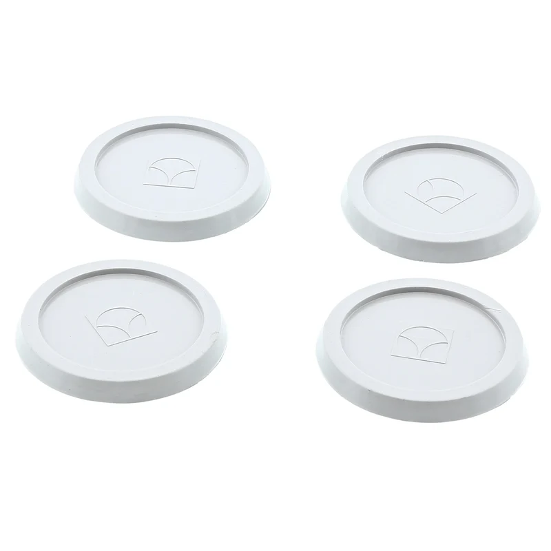 AEG - Patins anti-vibrations - A4WZPA02 - Ronds - Blancs - Lot de 4