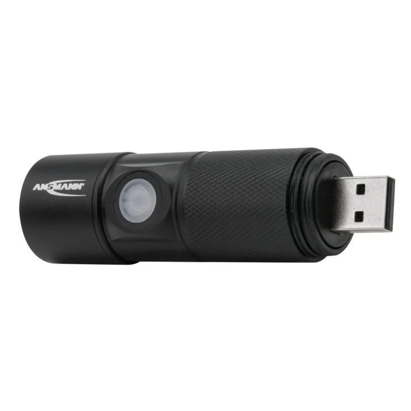 ANSMANN - Lampe torche - T250FR - 300 lumens - Noir - Rechargeable