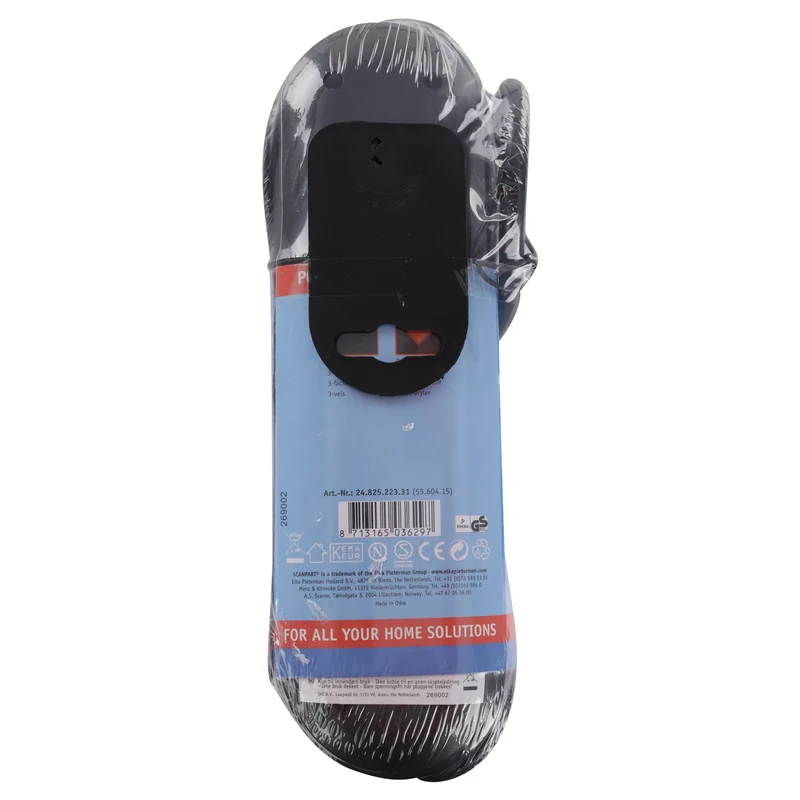 SCANPART - Multiprise - 3 prises EU vers fiche EU - 1,5 m
