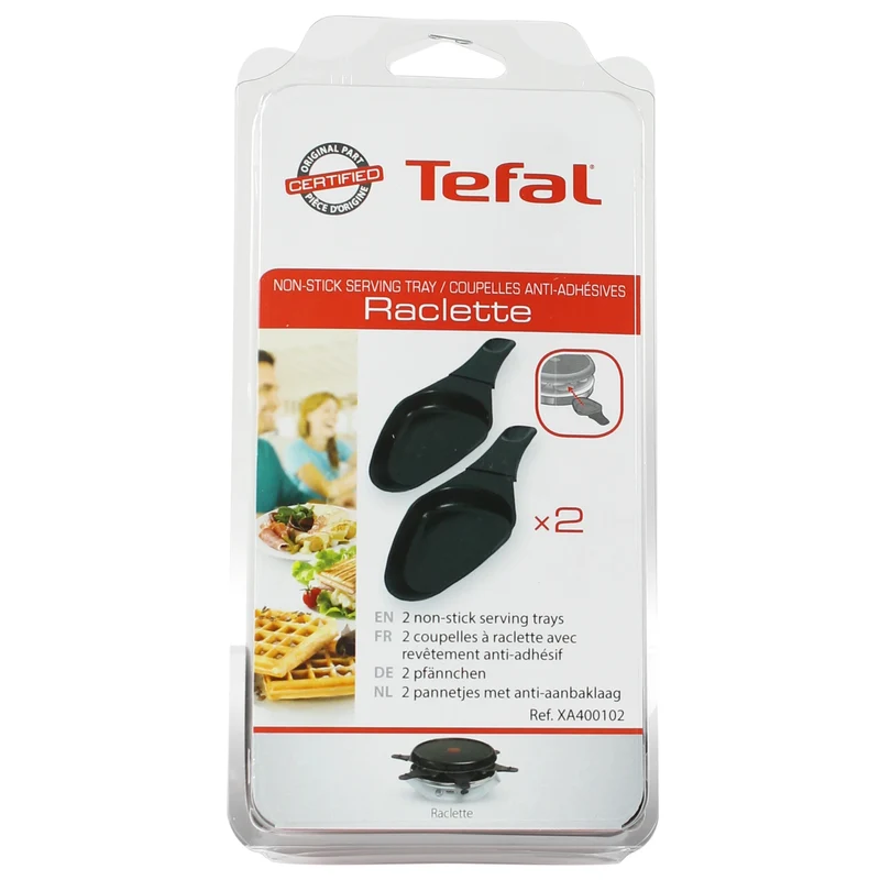 TEFAL - Poêle Gourmet - XA400102 - Noir - Ovale - Lot de 2
