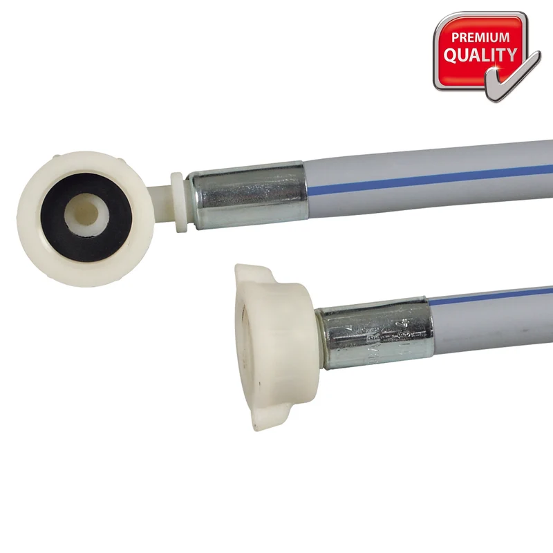 MARQUE MAISON - Tuyau d'alimentation - 3/4" coudé - 3/4" droit - 60 bars - 2,5 m