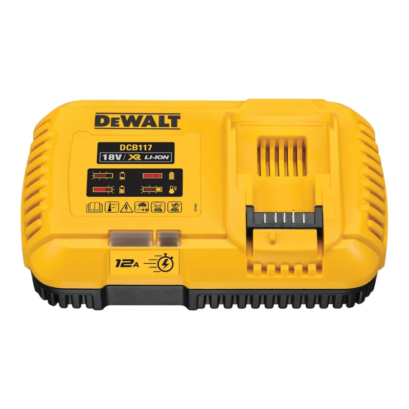 Chargeur rapide DeWalt DCB 117 18 V, courant de charge 12 A pour batteries Li-Ion XR