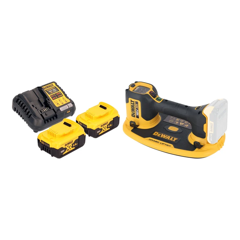 Aspirateur sans fil DeWalt DCE 590 P2 18 V 120 kg + 2 batteries 5,0 Ah + chargeur