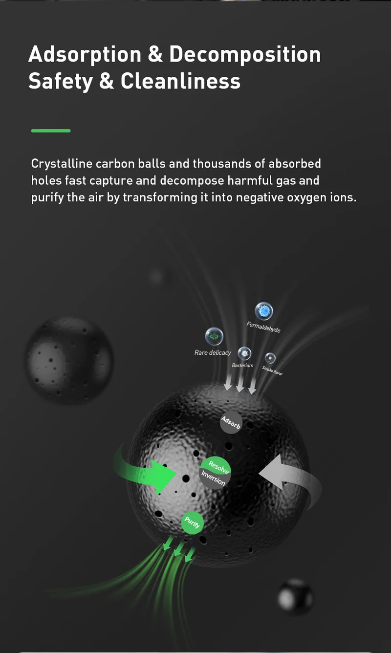 Car Back Seat Portable Ionizer Humidifier