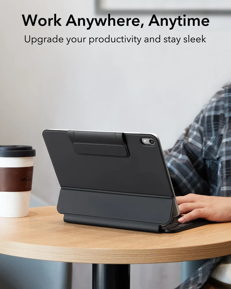 iPad 10th Generation Rebound Magnetic Keyboard Case - US Layout-Black