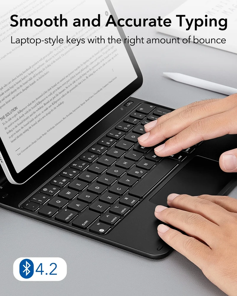 iPad 10th Generation Rebound Magnetic Keyboard Case - US Layout-Black