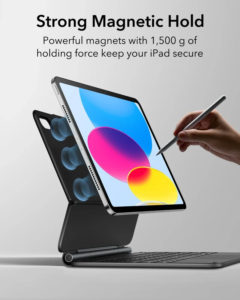 iPad 10th Generation Rebound Magnetic Keyboard Case - US Layout-Black
