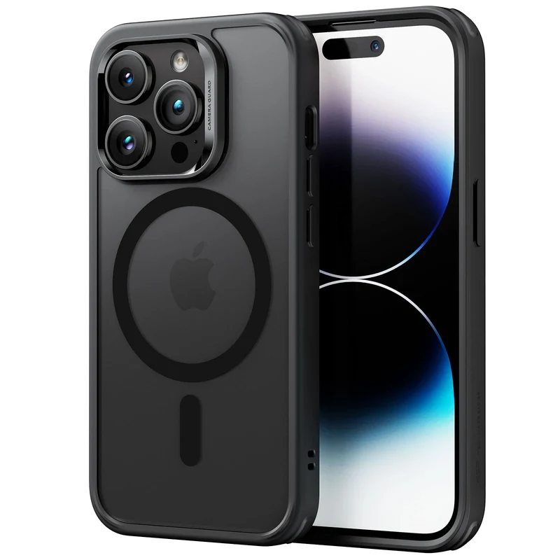 iPhone 14 Pro Max Classic Hybrid Case (HaloLock) - Frosted Black
