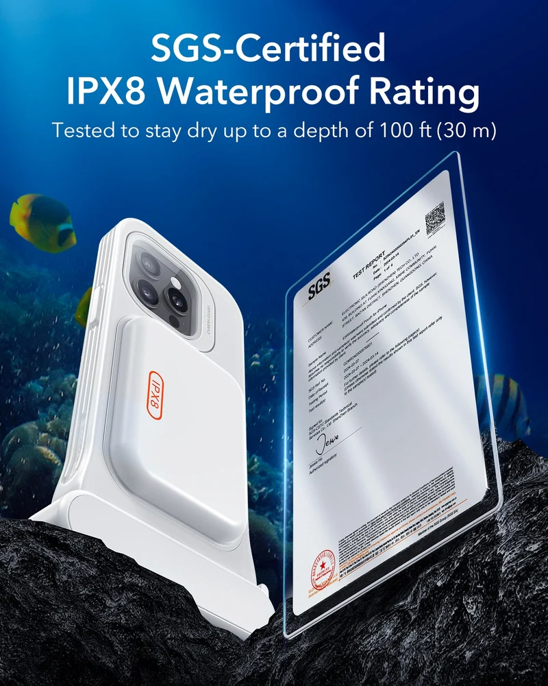 iPhone 15 Pro/14 Pro/13 Pro Waterproof Phone Pouch Pro - Purple - 1 Pack