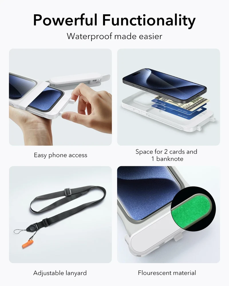 iPhone 15 Pro/14 Pro/13 Pro Waterproof Phone Pouch Pro - Purple - 1 Pack