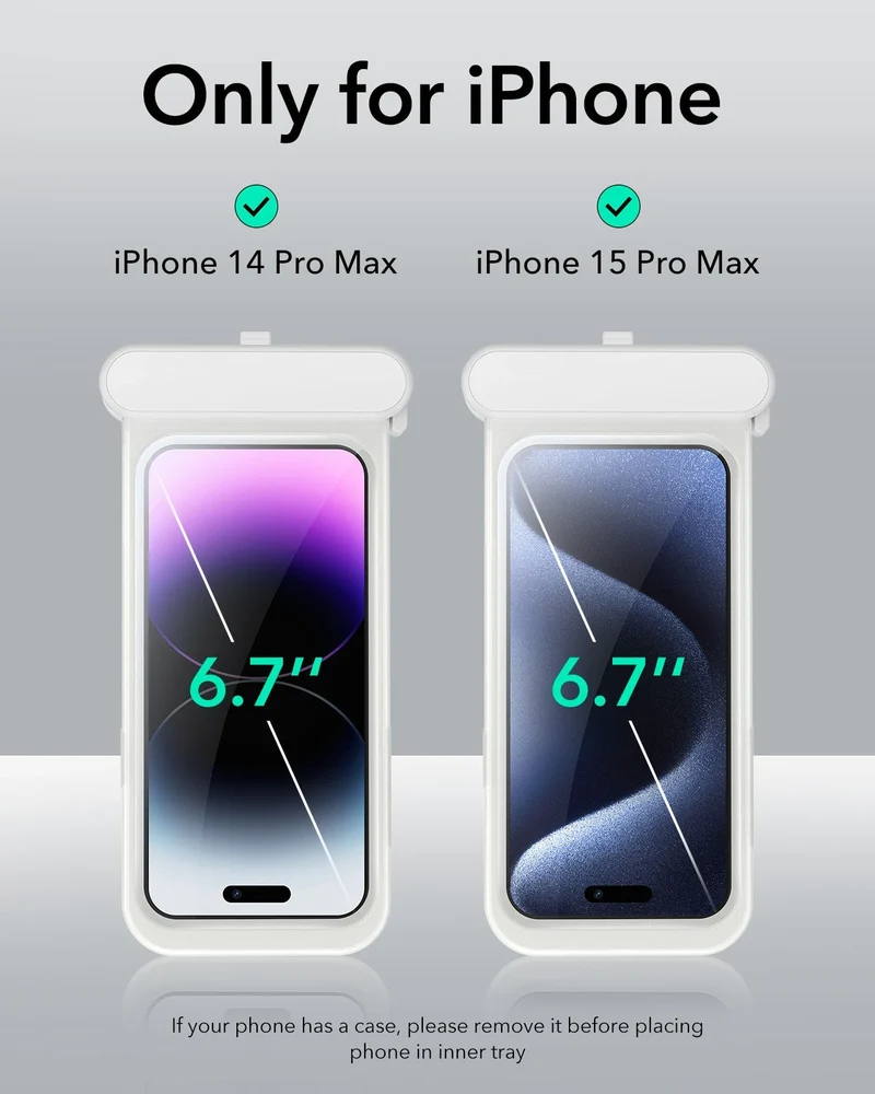 iPhone 15 Pro Max/14 Pro Max Waterproof Phone Pouch Pro - Black