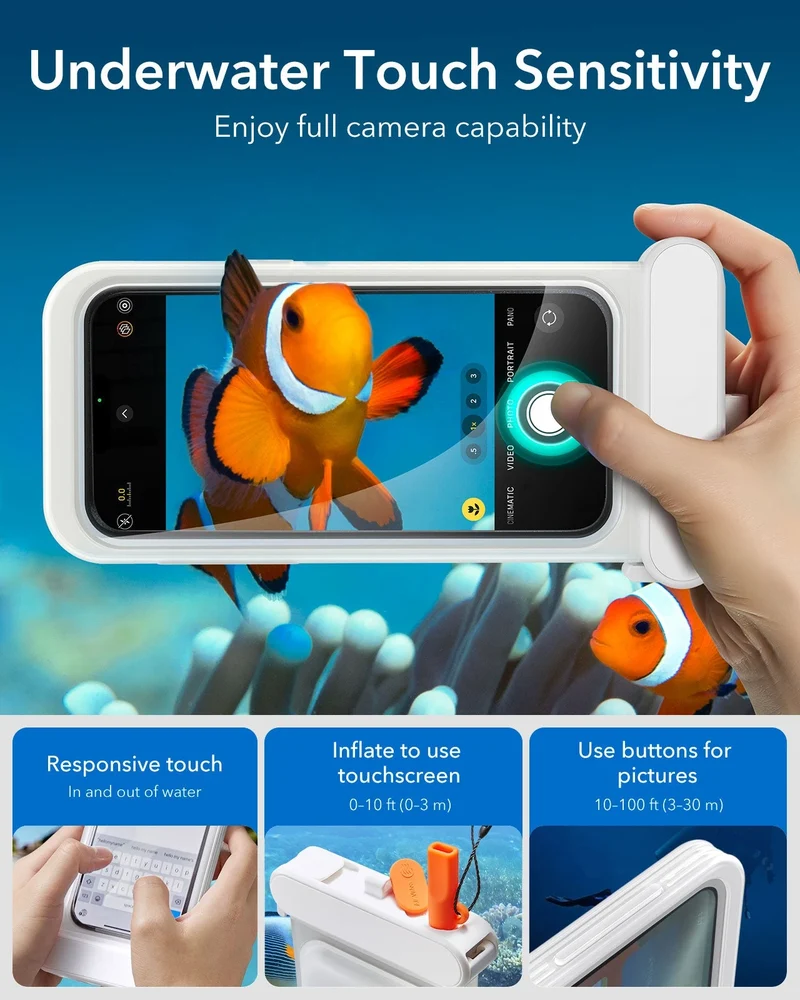iPhone 15 Pro Max/14 Pro Max Waterproof Phone Pouch Pro - Clear