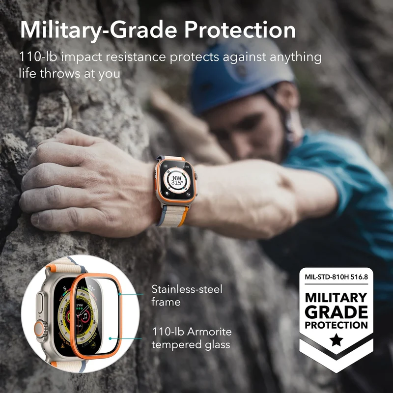 Apple Watch Ultra Armorite Screen Protector - Black