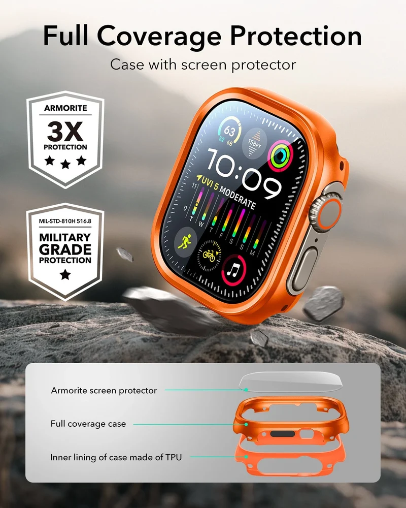 Apple Watch Ultra Armorite Protection Set - Black